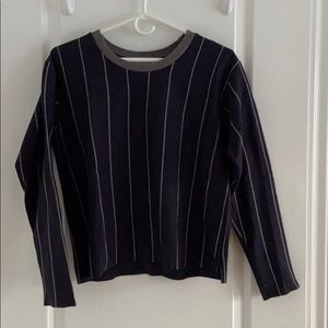 Zara Raw Hem Striped Sweater